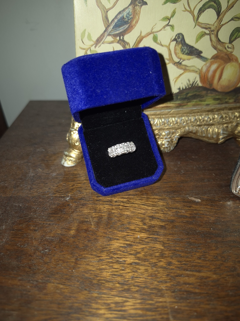 Diamond-Style Pavé Band Ring - Silver 925.